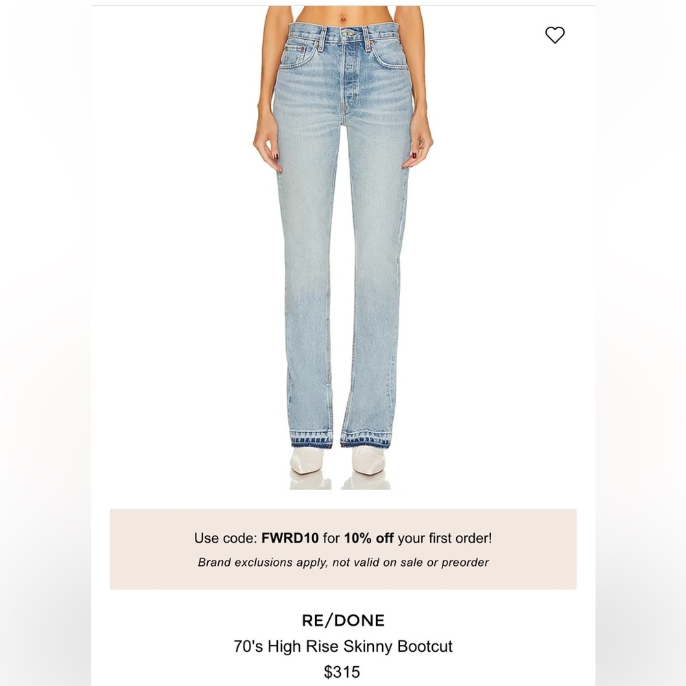 RE/DONE Jeans - NWOT